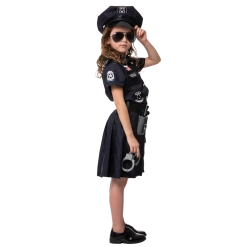 Spooktacular Creations Girls Police Costume For Role Play Cosplay