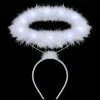Spooktacular Creations Headwear White LED Angel Halo Headband Cosplay Kit Role Play Accessories