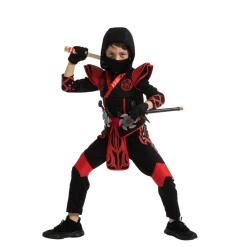 Spooktacular Creations Red Ninja Costume For Boys Cosplay - Child