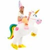 Spooktacular Creations Unicorn Ride-On Inflatable Costume - Adult Adult Costumes 1 Spooktacular Creations Unicorn Ride-On Inflatable Costume - Adult Adult Costumes