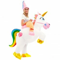 Spooktacular Creations Unicorn Ride-On Inflatable Costume - Adult Adult Costumes