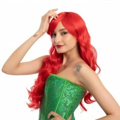 Spooktacular Creations Women Long Red Curly Wig Cosplay Role Play- Adult 6 Spooktacular Creations Women Long Red Curly Wig Cosplay Role Play- Adult