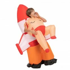 Spooktacular Creations Child Costumes Ride A Rocket Inflatable Funny Costume - Child