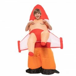 Spooktacular Creations Child Costumes Ride A Rocket Inflatable Funny Costume - Child