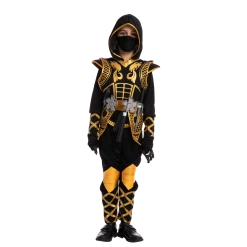 Spooktacular Creations Golden Ninja Costume For Role Play Cosplay- Child