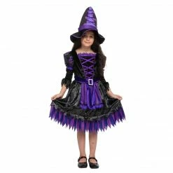 Spooktacular Creations Purple Witch Costume Cosplay - Child Child Costumes