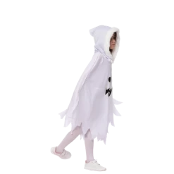 Spooktacular Creations Scary Smiling Ghost Dress With Hood - Child