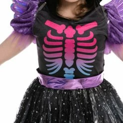 Spooktacular Creations Dark Unicorn Skeleton Dress Costume Cosplay- Child