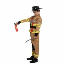 Spooktacular Creations Dark Brown Firefighter Costume - Child