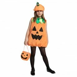 Spooktacular Creations Pumpkin Dress Costume- Girl