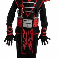 Spooktacular Creations Child Costumes Red Samurai Ninja Costume For Role Play Cosplay - Child