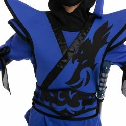 Spooktacular Creations Classic Costumes Blue Ninja Costume Cosplay- Child