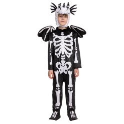 Spooktacular Creations Cartoonish Skeleton T-rex Costume Set For Role Play Cosplay- Child