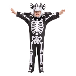 Spooktacular Creations Cartoonish Skeleton T-rex Costume Set For Role Play Cosplay- Child