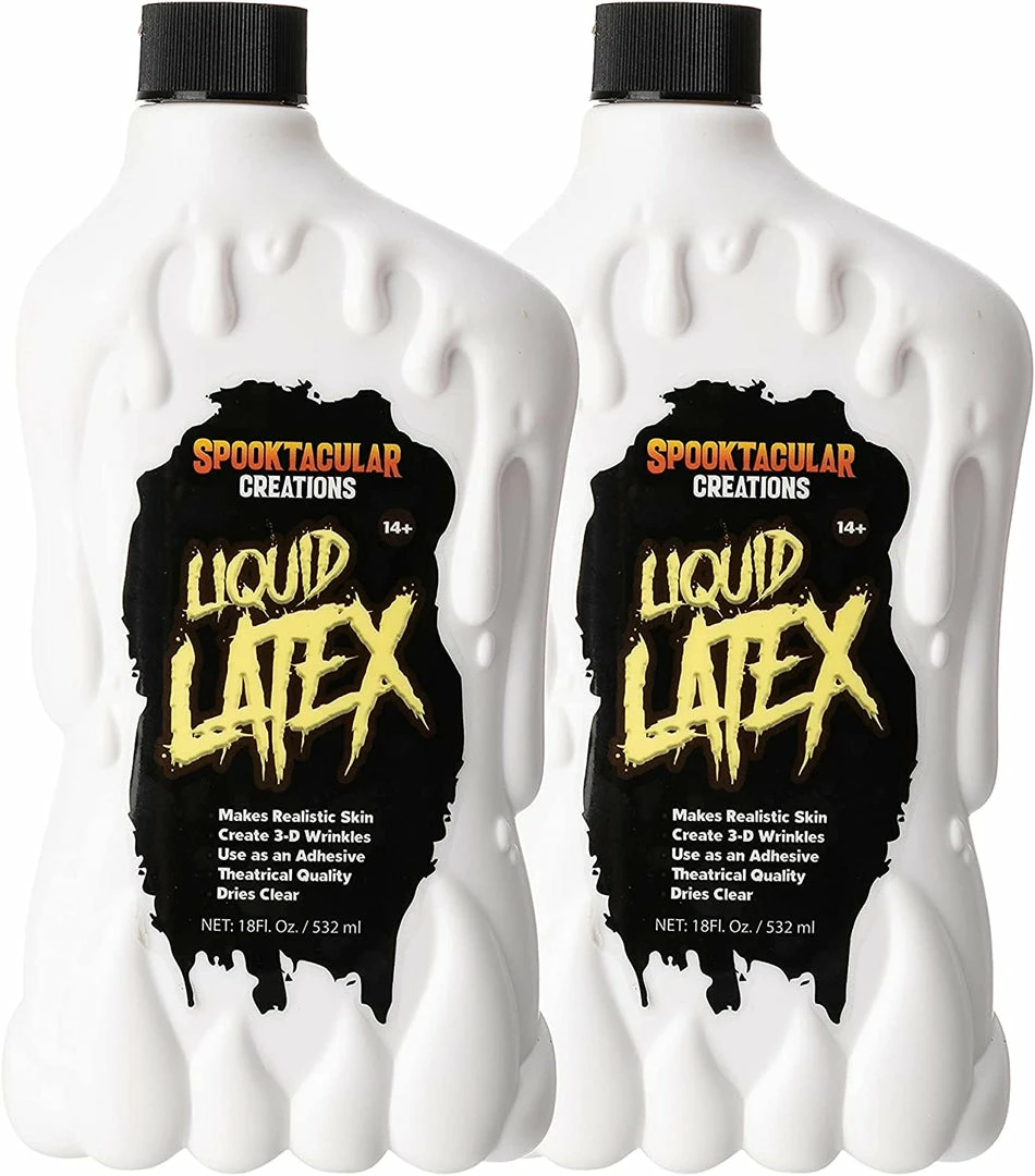 Spooktacular Creations 18oz Liquid Latex Cosplay Makeup- 2 Packs 4 Spooktacular Creations 18oz Liquid Latex Cosplay Makeup- 2 Packs