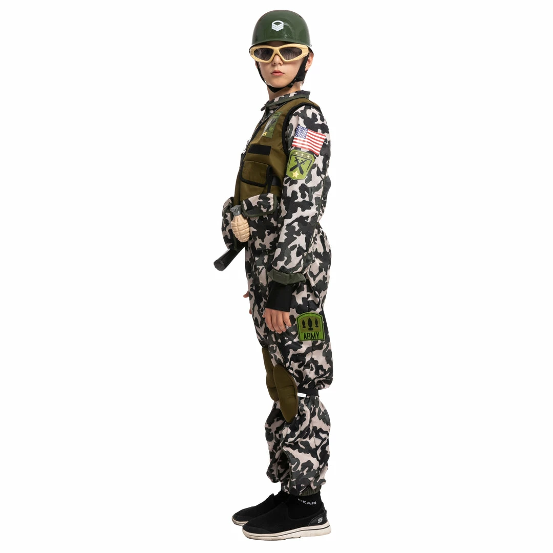 Spooktacular Creations Camo Trooper Costume For Role Play Cosplay- Child 4 Spooktacular Creations Camo Trooper Costume For Role Play Cosplay- Child
