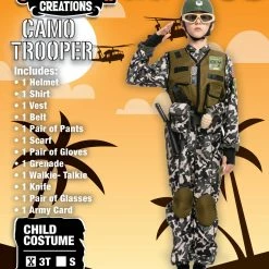 Spooktacular Creations Camo Trooper Costume For Role Play Cosplay- Child 19 Spooktacular Creations Camo Trooper Costume For Role Play Cosplay- Child