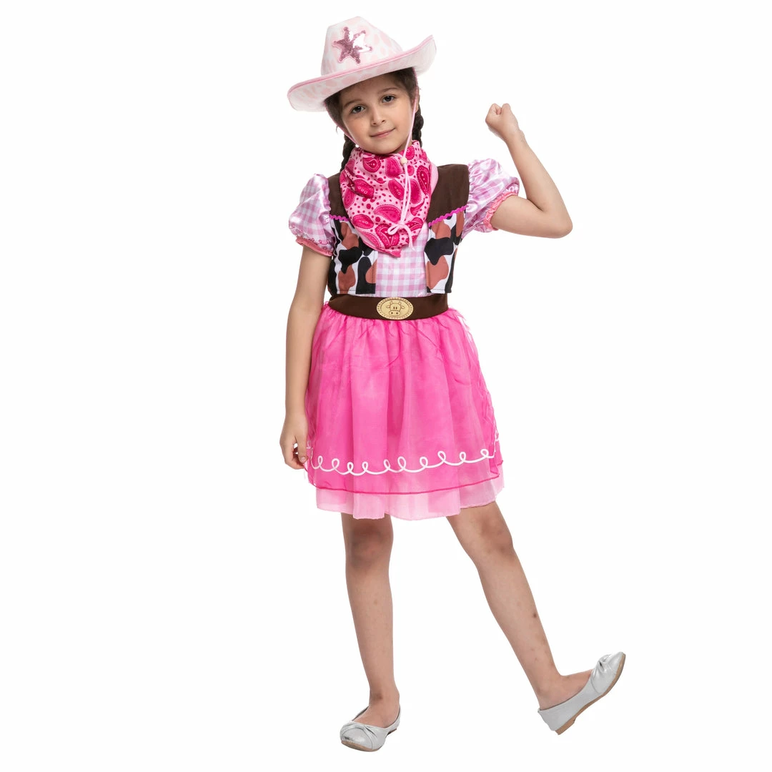 Spooktacular Creations Child Costumes Pink Cowgirl Costume For Role Play Cosplay- Girls 4 Spooktacular Creations Child Costumes Pink Cowgirl Costume For Role Play Cosplay- Girls