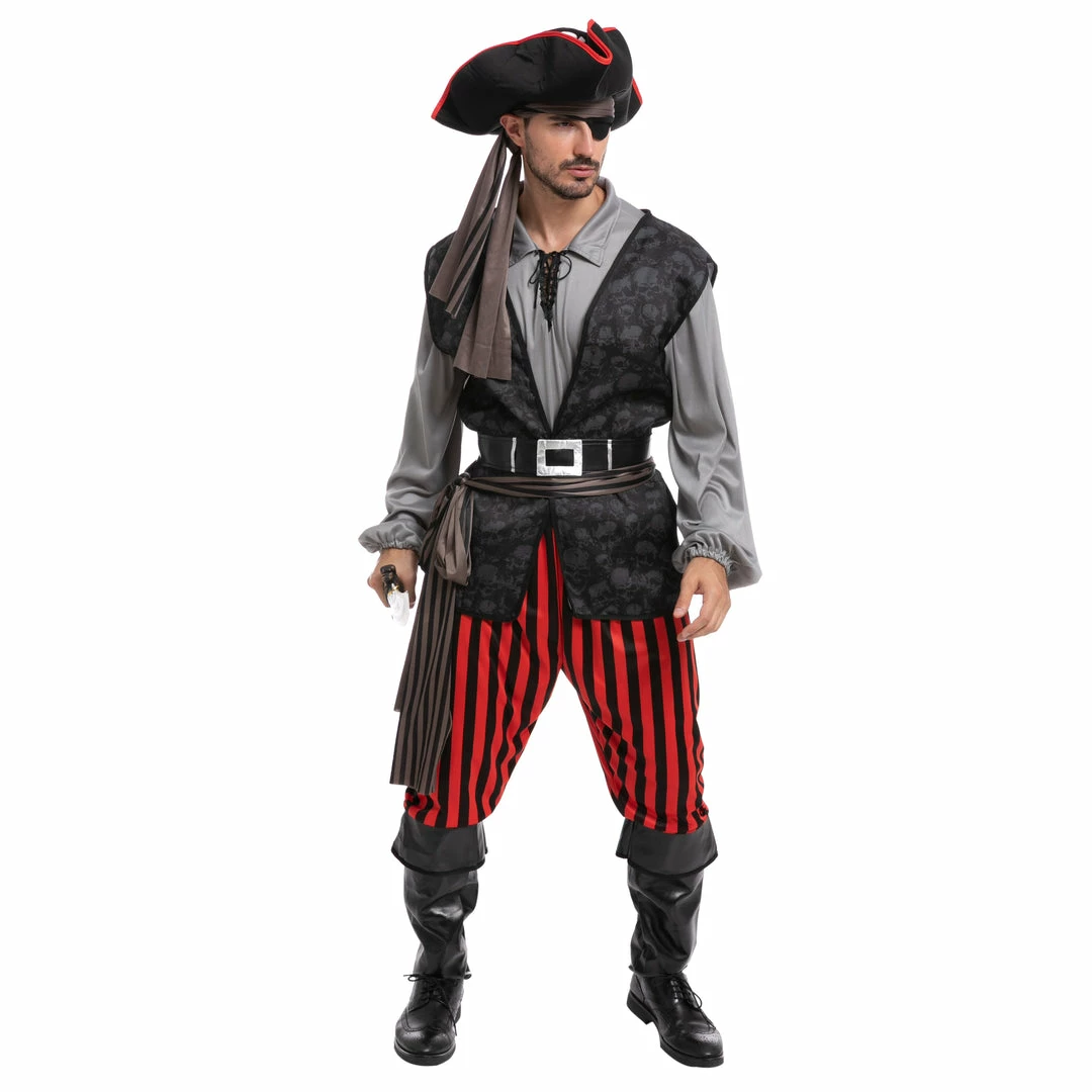 Spooktacular Creations Classic Costumes Mens' Pirate Costume For Role Play Cosplay - Adult 3 Spooktacular Creations Classic Costumes Mens' Pirate Costume For Role Play Cosplay - Adult