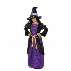 Spooktacular Creations Classic Costumes Little Purple Witch Costume For Role Play Cosplay - Child