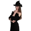 Spooktacular Creations Women's Wool Knitted Witch Hat Cosplay
