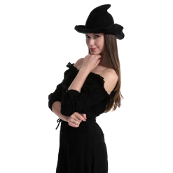 Spooktacular Creations Women's Wool Knitted Witch Hat Cosplay