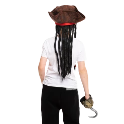 Spooktacular Creations Headwear Pirate Hat With Hook & Mustache Cosplay Kit - Child 9 Spooktacular Creations Headwear Pirate Hat With Hook & Mustache Cosplay Kit - Child