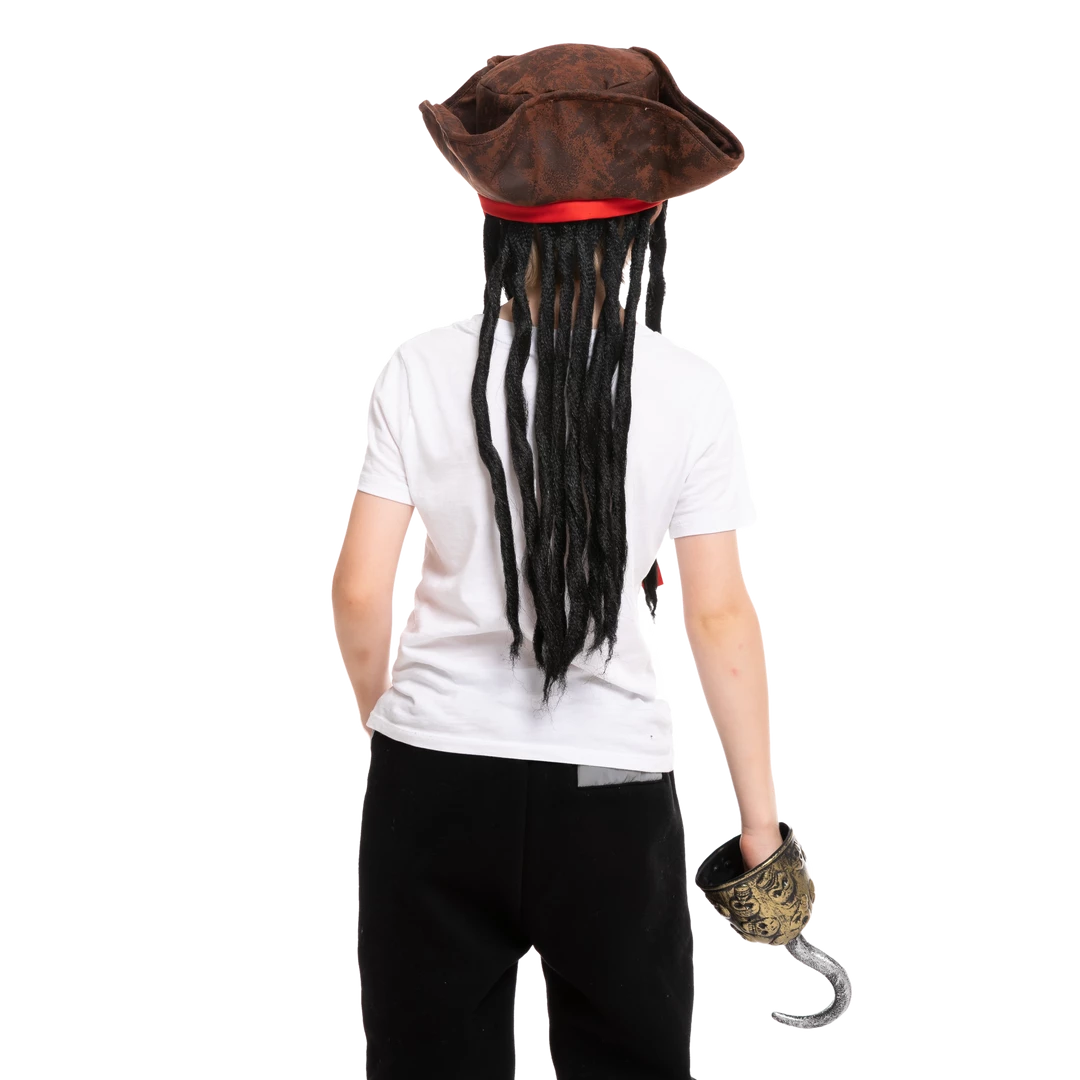 Spooktacular Creations Headwear Pirate Hat With Hook & Mustache Cosplay Kit - Child 6 Spooktacular Creations Headwear Pirate Hat With Hook & Mustache Cosplay Kit - Child