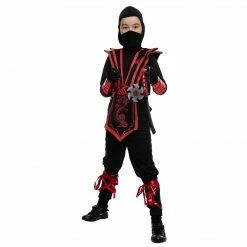 Spooktacular Creations Red Ninja Costume Cosplay - Child