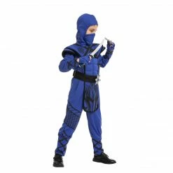 Spooktacular Creations Dragon Scales Blue Ninja Costume Cosplay- Child