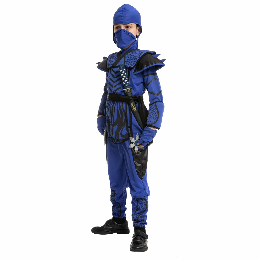 Spooktacular Creations Classic Costumes Blue Ninja Warrior Costume Cosplay- Child 4 Spooktacular Creations Classic Costumes Blue Ninja Warrior Costume Cosplay- Child