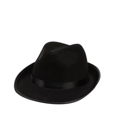 Spooktacular Creations Headwear Black Gangster Hat, 3 Pcs - Adult