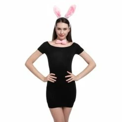 Spooktacular Creations Headwear White Bunny Cosplay Accessories Set