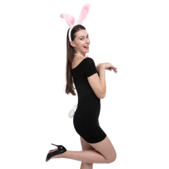 Spooktacular Creations White Bunny Cosplay Accessories Set, 3 Pack Headwear