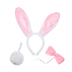 Spooktacular Creations Headwear White Bunny Cosplay Accessories Set