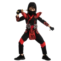 Spooktacular Creations Red Ninja Costume For Boys Cosplay - Child