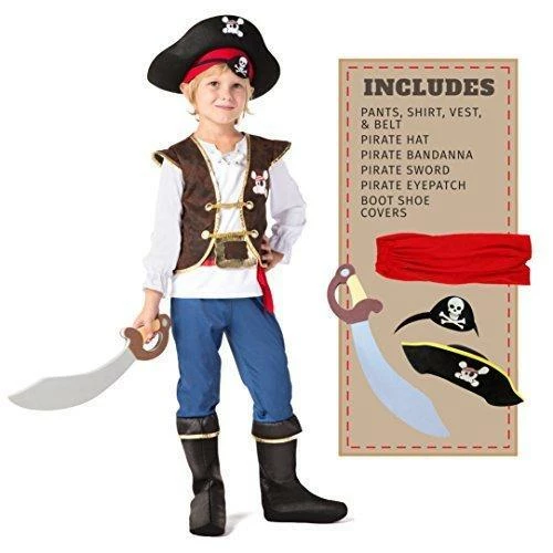 Spooktacular Creations Pirate Costume For Role Play Cosplay - Child 4 Spooktacular Creations Pirate Costume For Role Play Cosplay - Child