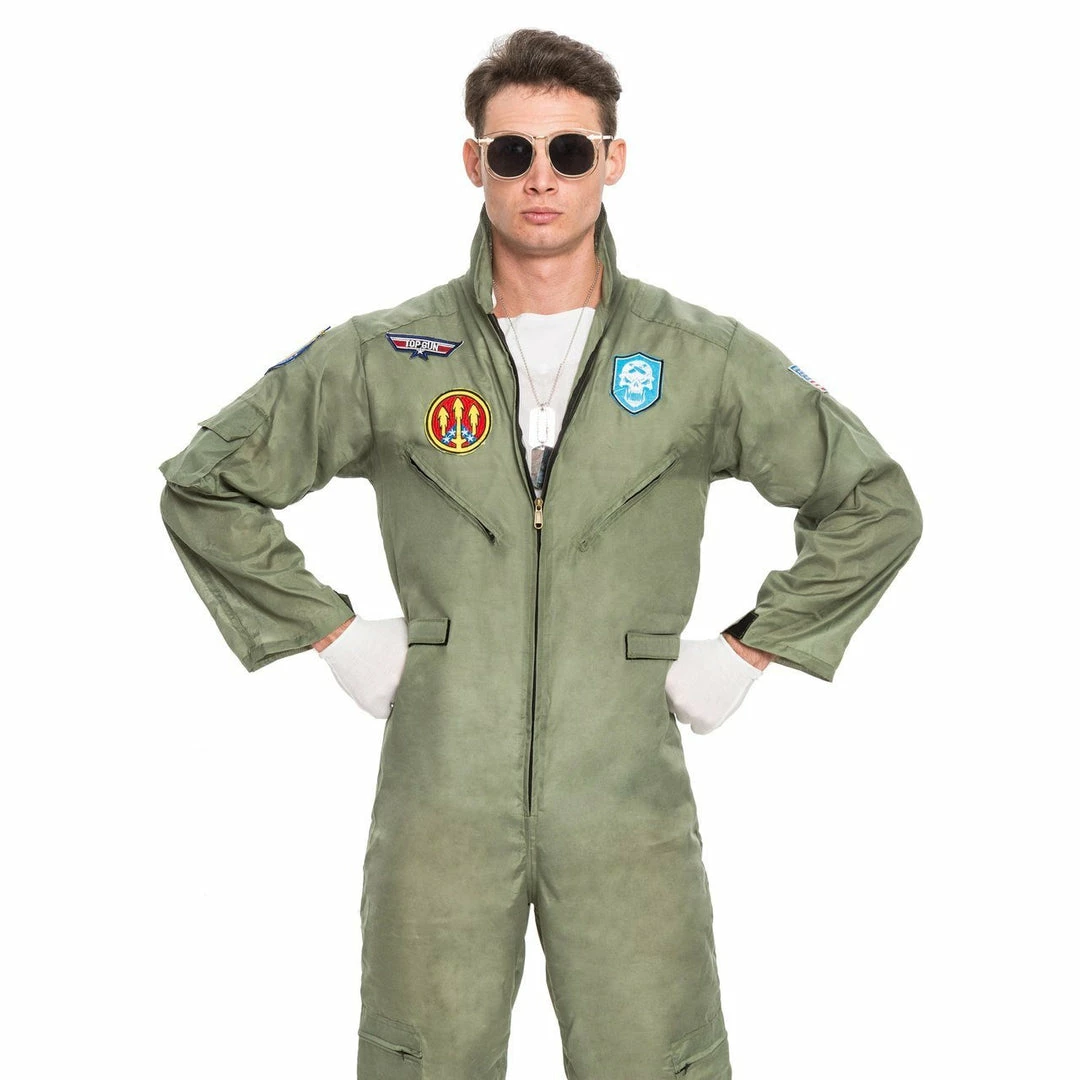 Spooktacular Creations Military Fighter Pilot Costume With Accessories - Adult Classic Costumes 5 Spooktacular Creations Military Fighter Pilot Costume With Accessories - Adult Classic Costumes