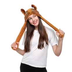 Spooktacular Creations Headwear Jumping Hat With Moving Ears (Bunny, Panda, Puppy), 3 Packs