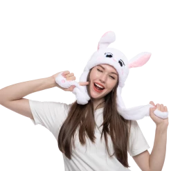 Spooktacular Creations Headwear Jumping Hat With Moving Ears (Bunny, Panda, Puppy), 3 Packs