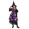 Spooktacular Creations Child Costumes LED Light Up Witch Costume For Role Play Cosplay- Child