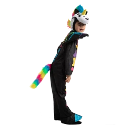 Spooktacular Creations Colorful Unicorn Skeleton Costume For Role Play Cosplay- Child