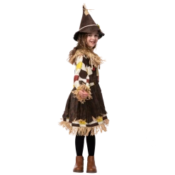Spooktacular Creations Child Costumes Scarecrow Sunflower Girl Costume Cosplay
