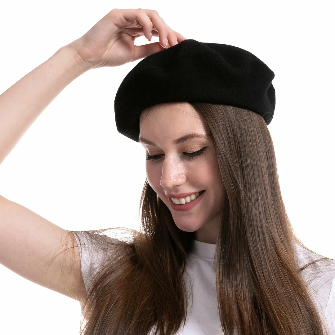 Spooktacular Creations Black Beret Hat - Adult 8 Spooktacular Creations Black Beret Hat - Adult
