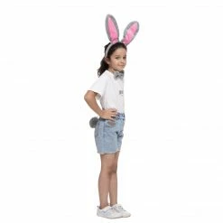 Spooktacular Creations Grey Bunny Cosplay Accessories Set Headwear
