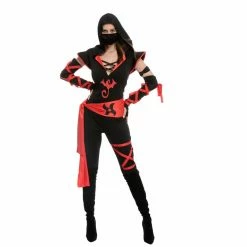 Spooktacular Creations Classic Costumes Women Ninja Long Pants Costume Cosplay