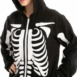 Spooktacular Creations Skeleton Plush Pajamas Onesie - Adult Skeleton/ Day Of The Dead 15 Spooktacular Creations Skeleton Plush Pajamas Onesie - Adult Skeleton/ Day Of The Dead