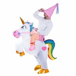 Spooktacular Creations Unicorn Ride-On Inflatable Costume - Adult Adult Costumes