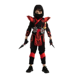 Spooktacular Creations Red Ninja Costume For Boys Cosplay - Child