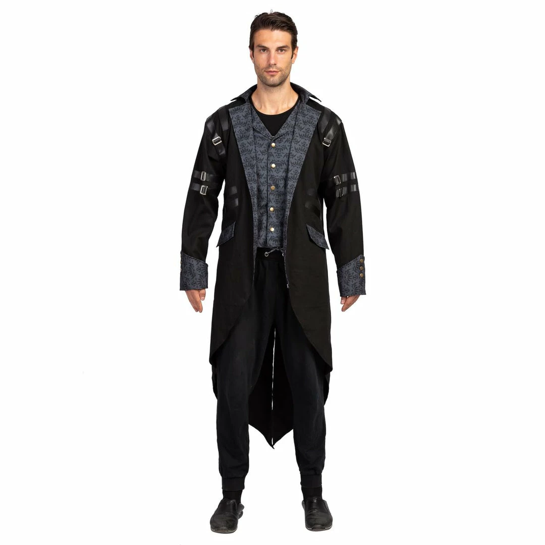 Spooktacular Creations Gothic Steampunk Vintage Tailcoat Victorian Adventurer Costume For Men Cosplay Historical Costumes 3 Spooktacular Creations Gothic Steampunk Vintage Tailcoat Victorian Adventurer Costume For Men Cosplay Historical Costumes
